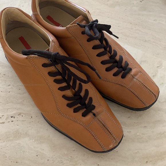 Prada Brown Leather Womens Brogues Size 38 (US size 8 equivalent) - Picture 2 of 9